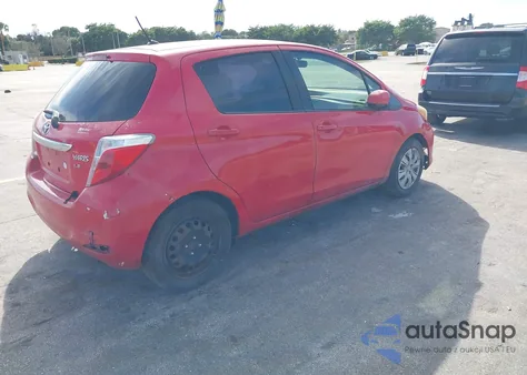 2012 Toyota Yaris Le z USA, uszkodzony, nr VIN JTDKTUD39CD525955